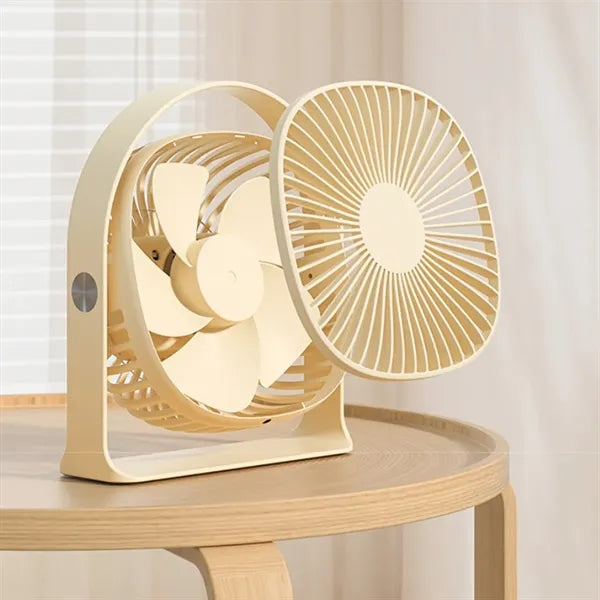 Portable Desk Fan With Soft Night Light