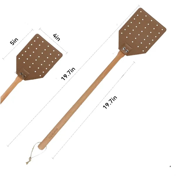 Durable Leather Fly Swatter