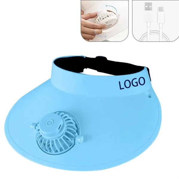 Sun Visor Hat With Usb Fan