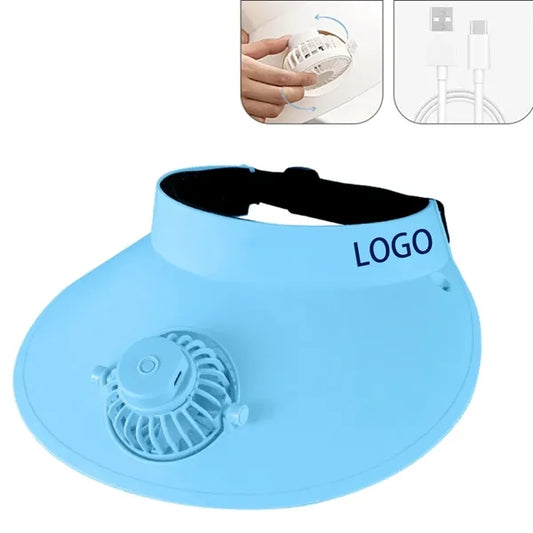 Sun Visor Hat With Usb Fan