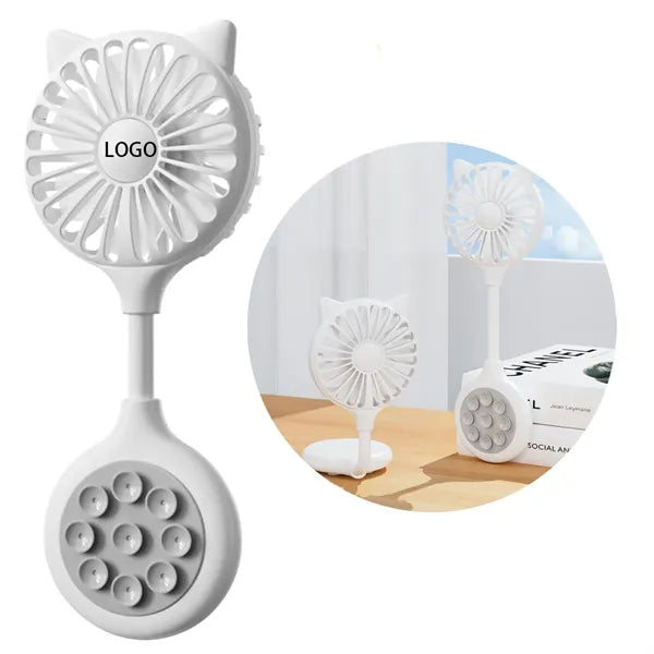 Foldable Mini Fan With Suction Cup