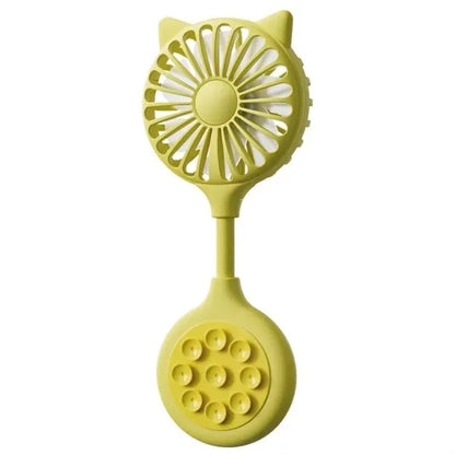Foldable Mini Fan With Suction Cup