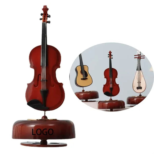 Violin Shaped Music Box