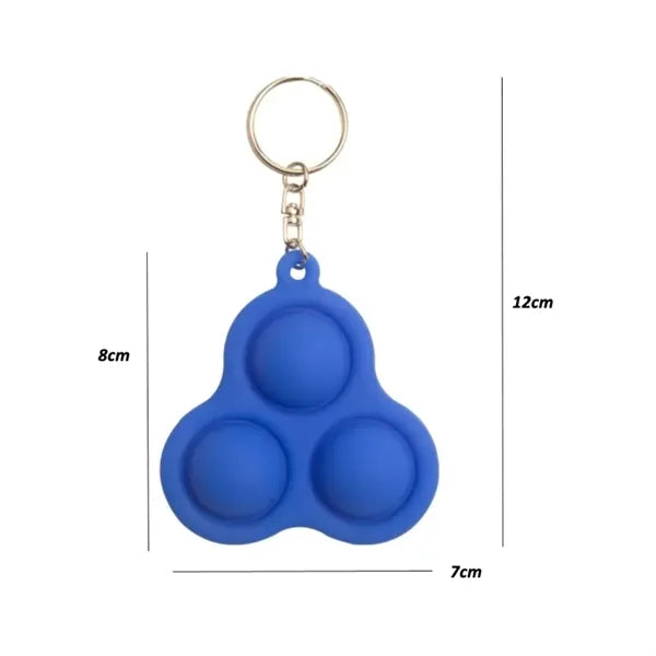 Triple Dimple Fidget Toy Keychain