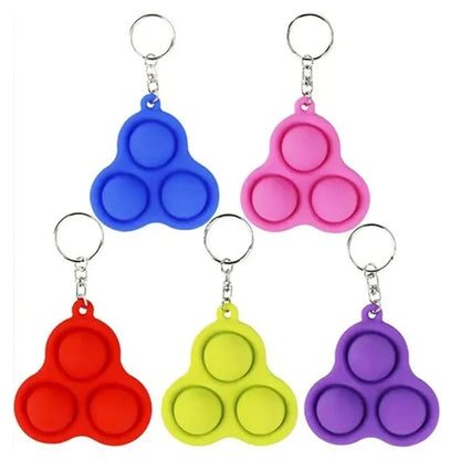 Triple Dimple Fidget Toy Keychain