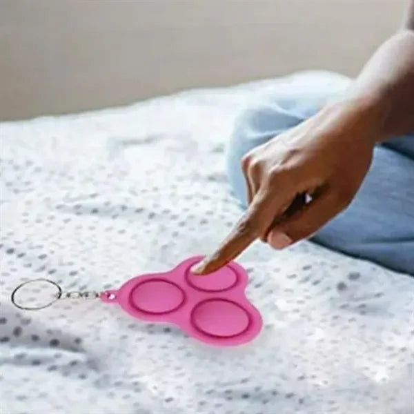 Triple Dimple Fidget Toy Keychain