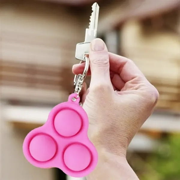 Triple Dimple Fidget Toy Keychain