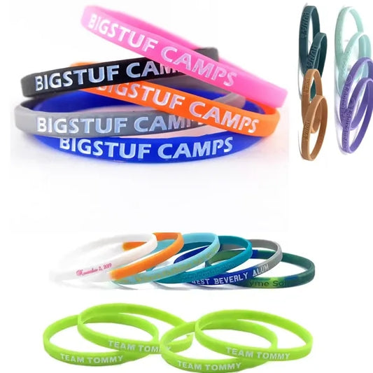 Thin Debossed Silicone Wrist band