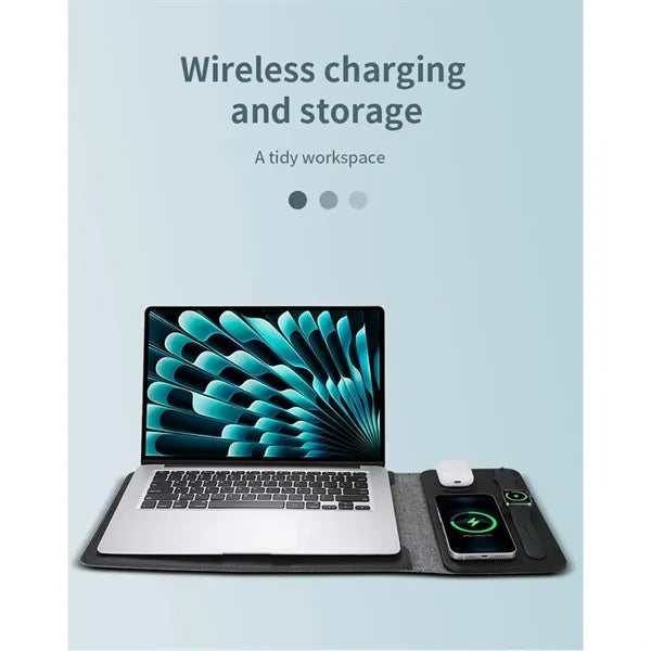 5-In-1 Wireless Charging Laptop Magnetic Computer Case
