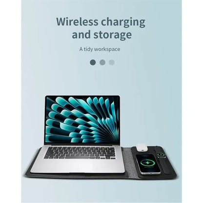 5-In-1 Wireless Charging Laptop Magnetic Computer Case