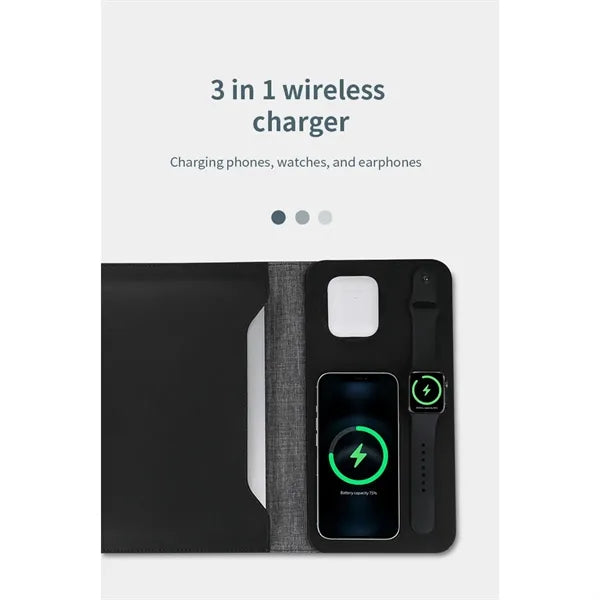 5-In-1 Wireless Charging Laptop Magnetic Computer Case
