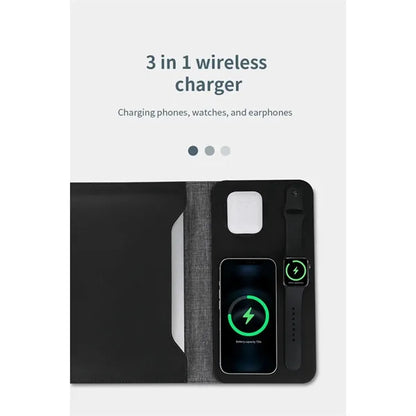 5-In-1 Wireless Charging Laptop Magnetic Computer Case