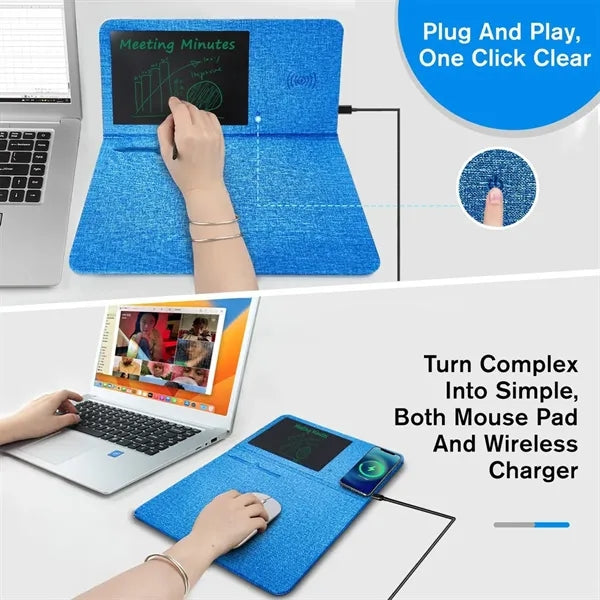 Multifunctional Wireless Charging Writing Tablet Mouse Pad