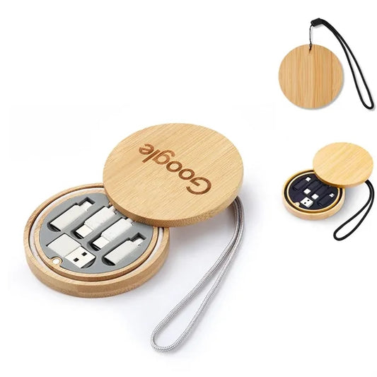 CABLE KIT IN PORTABLE BAMBOO BOX