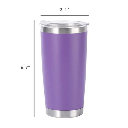 20 oz Vacuum Insulated Stainless Steel Tumbler with Lid