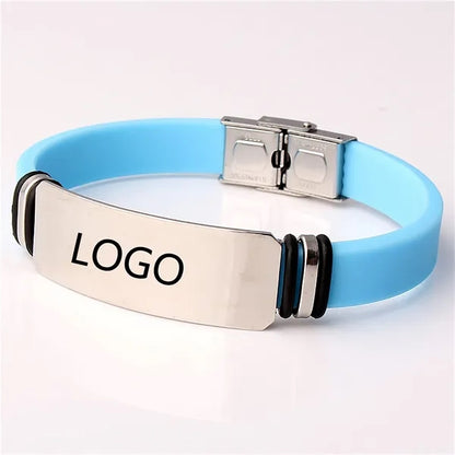 Silicone Basketball Athletic Wristbands