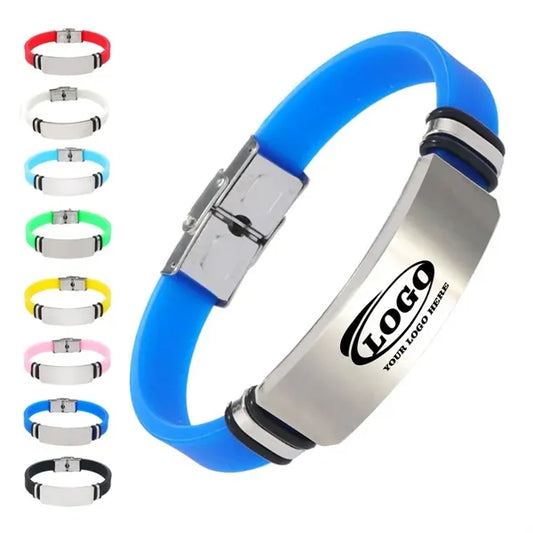 Silicone Basketball Athletic Wristbands