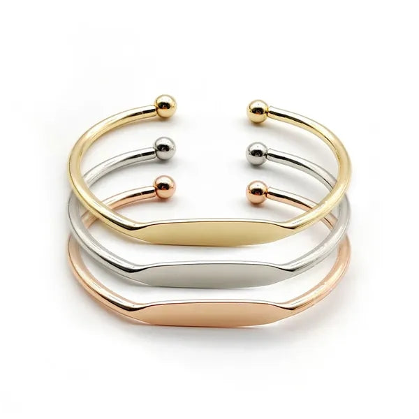 C-shaped Copper Plated Bracelet
