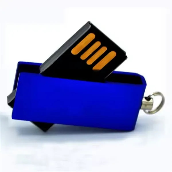 Swivel Metal Mini USB Drive with Chain