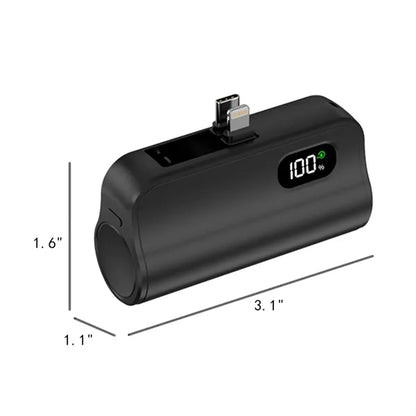 5000mAh Portable Phone Power Bank with LCD Display & Stand