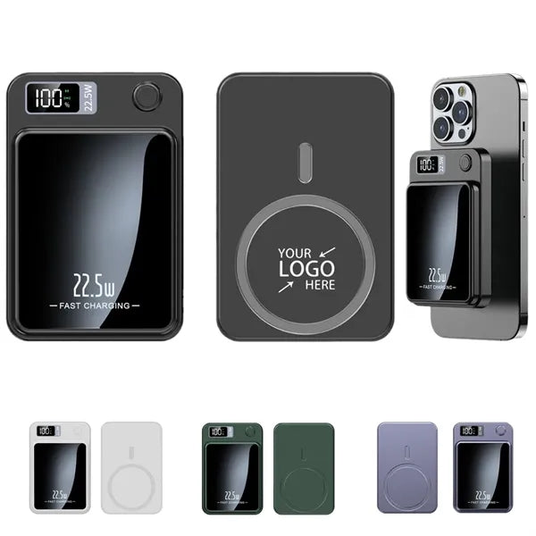 10000mAh Magnetic Wireless Power Bank Portable Charger