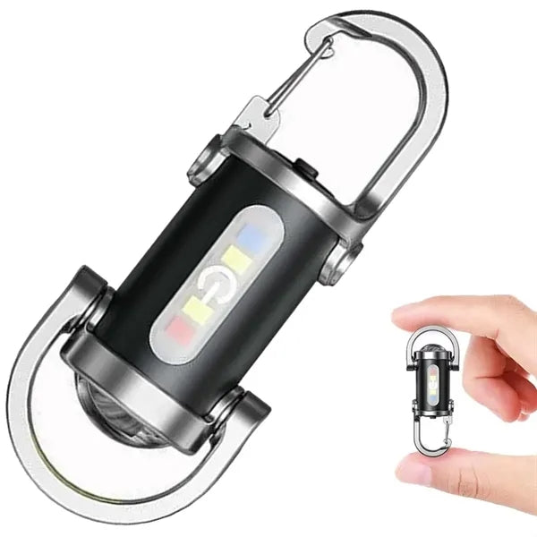 Outdoor Mini Waterproof Rechargeable Keychain Flashlight