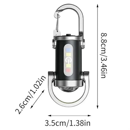 Outdoor Mini Waterproof Rechargeable Keychain Flashlight