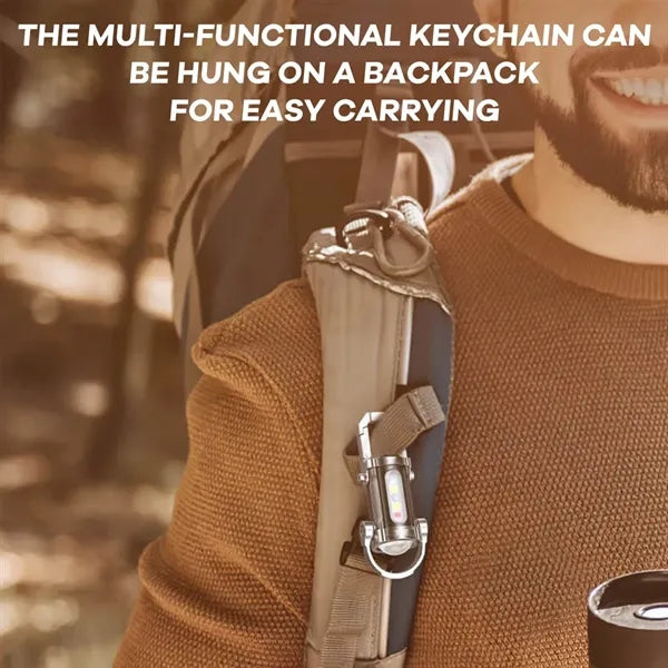 Outdoor Mini Waterproof Rechargeable Keychain Flashlight