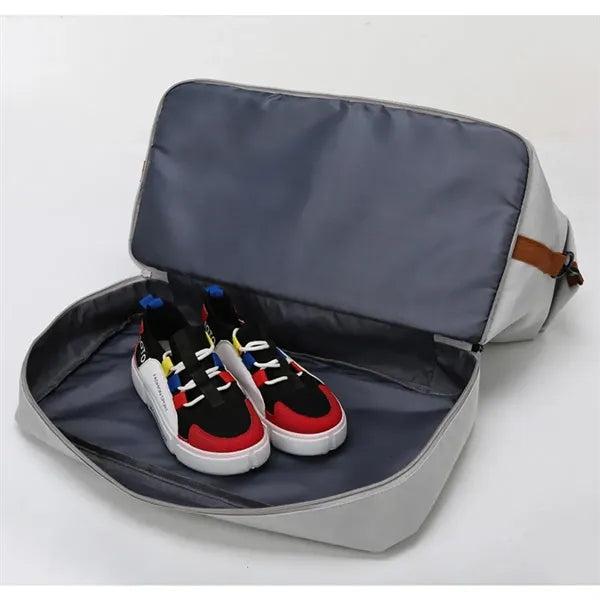 Waterproof Travel Gym Duffel Tote Bag with Shoe Compartment