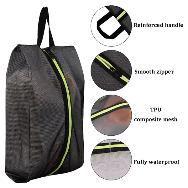 TPU Composite Waterproof Shoe Storage Bag with Handle