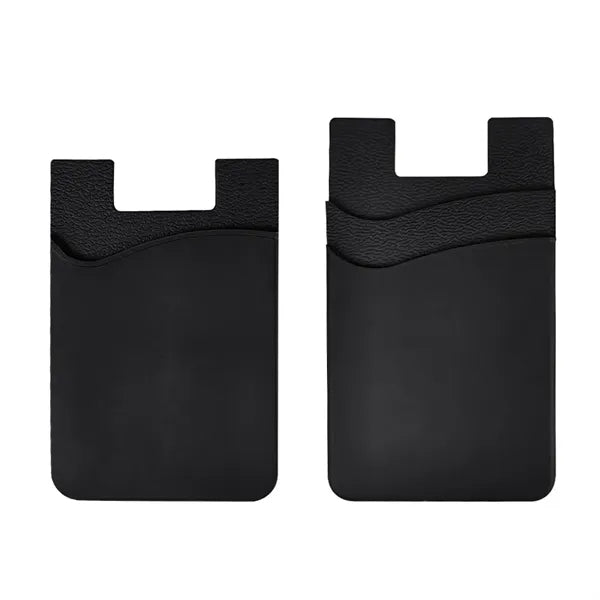 Single/Double Slot Silicone Phone Wallet Card Holder