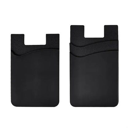 Single/Double Slot Silicone Phone Wallet Card Holder