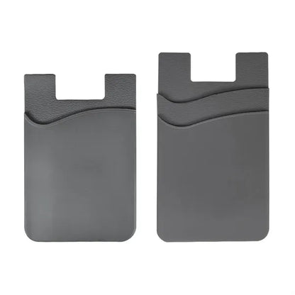 Single/Double Slot Silicone Phone Wallet Card Holder