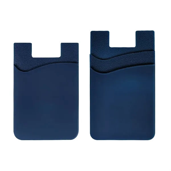 Single/Double Slot Silicone Phone Wallet Card Holder