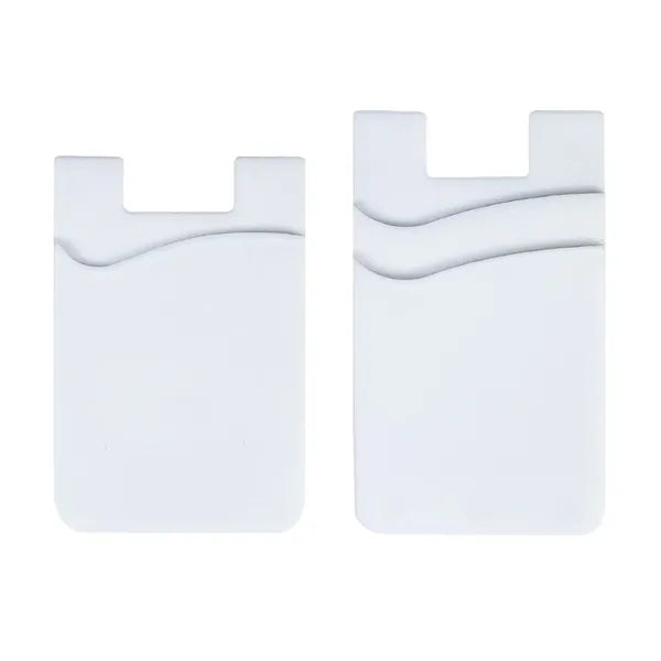 Single/Double Slot Silicone Phone Wallet Card Holder