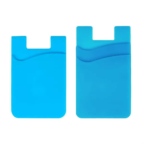 Single/Double Slot Silicone Phone Wallet Card Holder