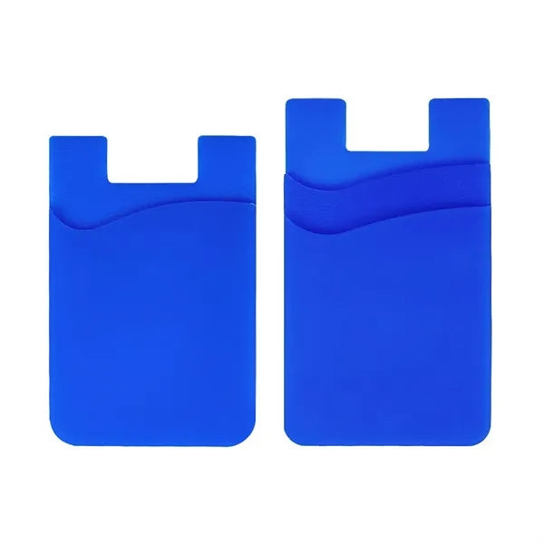 Single/Double Slot Silicone Phone Wallet Card Holder