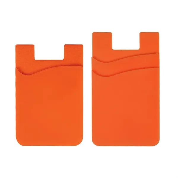 Single/Double Slot Silicone Phone Wallet Card Holder