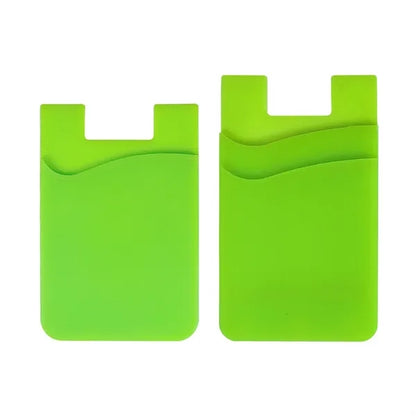 Single/Double Slot Silicone Phone Wallet Card Holder