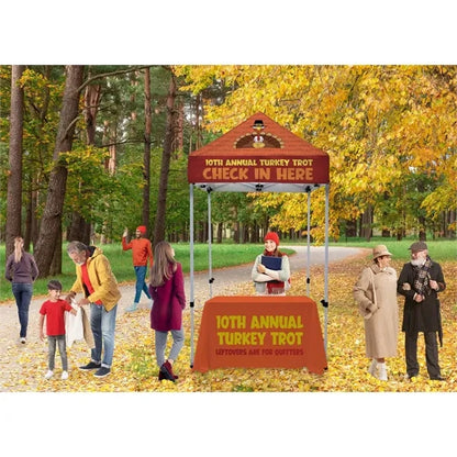 5' Economy Plus Tent Kit (Dye Sub Full-Color Full-Bleed)