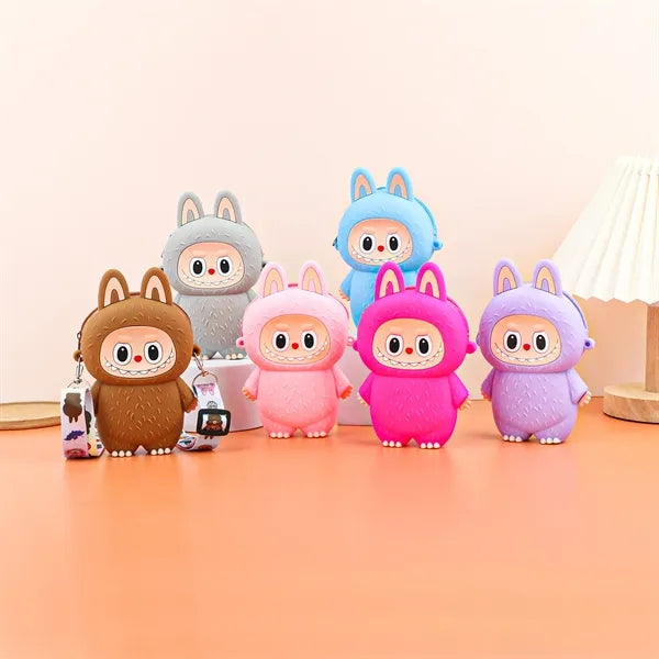 Silicone Labubu Cartoon Crossbody Bag