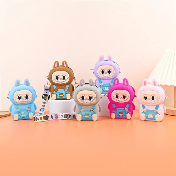 Silicone Labubu Cartoon Crossbody Bag
