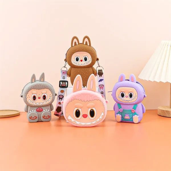 Silicone Labubu Cartoon Crossbody Bag