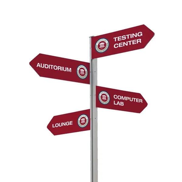 Wayfinding Arrow Sign Post Kit (with Four Signs)