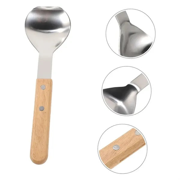 Ice Cream Scoop Dessert Shovel with Wooden Handle