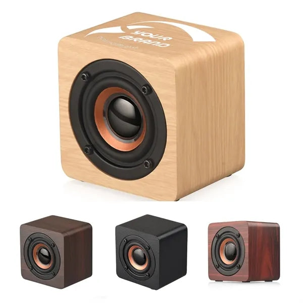Splash Proof & Wireless Portable Wooden Bluetooth Speaker