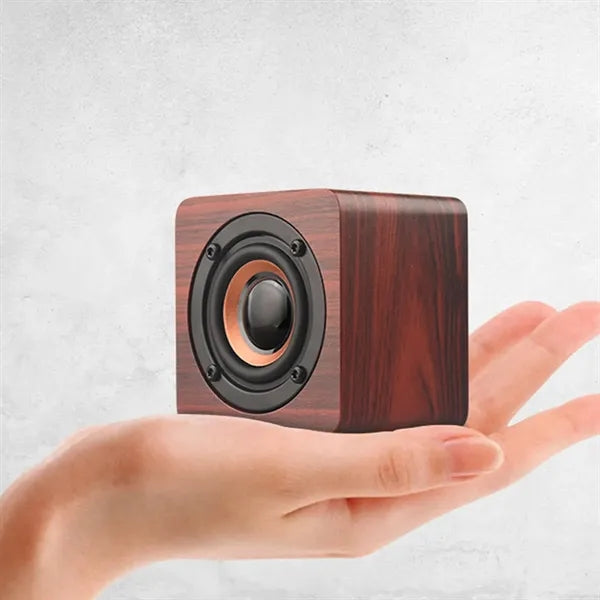Splash Proof & Wireless Portable Wooden Bluetooth Speaker