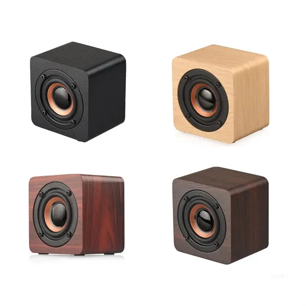 Splash Proof & Wireless Portable Wooden Bluetooth Speaker