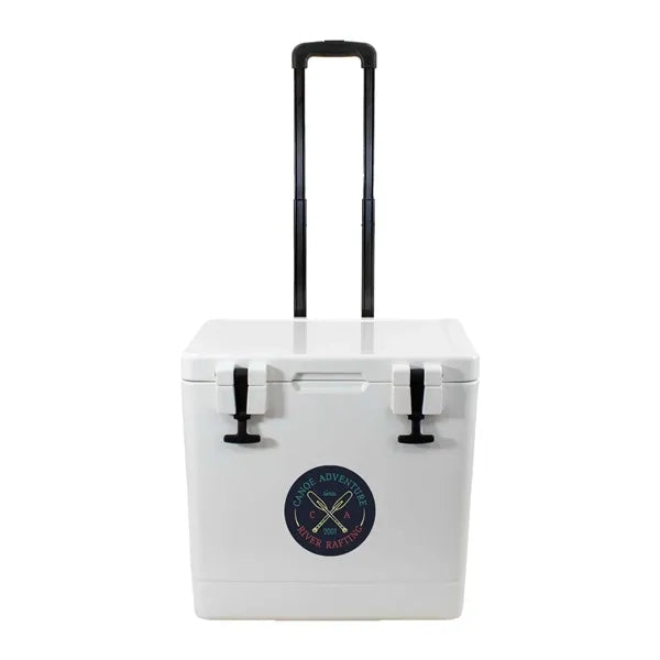 35L OBP Wheeled Explorer Cooler, Front Imprint
