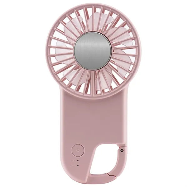 Portable Handheld Fan with Carabiner Clip